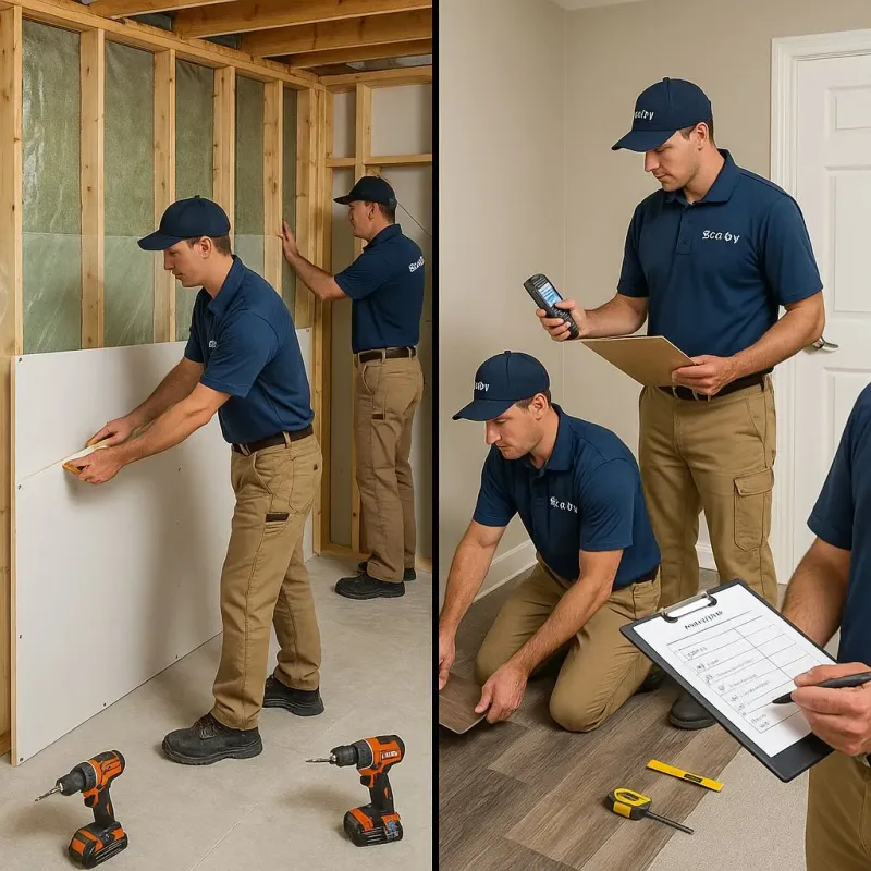 Repairs and Reconstruction process in Montevallo, AL